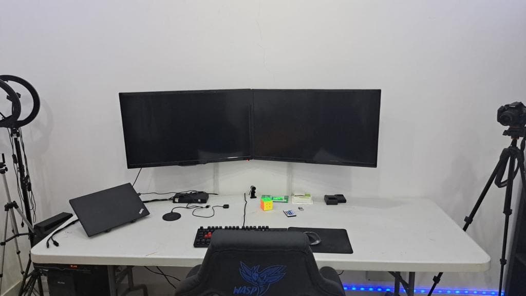 engineer desk setup